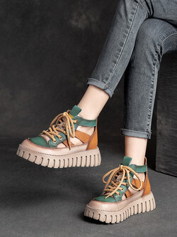 รองเท้าเท้าหนังวินเทจ 35 36 37 38 39 40