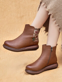 รองเท้าเท้าหนังวินเทจ 35 36 37 38 39 40