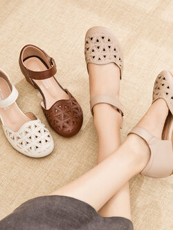 รองเท้าเท้าหนังวินเทจ 35 36 37 38 39 40