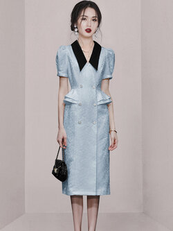 ชุดเดรสยาวสวยๆ ชุดเดรสยาวใส่สบาย ใส่ทำงาน มีขนาดS M L XL 2XL