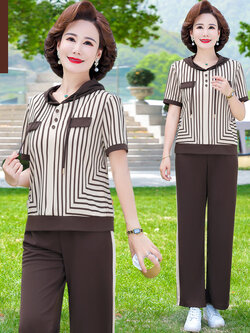 เสื้อผ้าผู้สูงอายุหญิง แฟชั่น เสื้อผ้าผู้หญิงวัย 60 มีขนาด XL-4XL