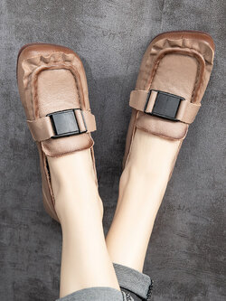 รองเท้าเท้าหนังวินเทจ 35 36 37 38 39 40