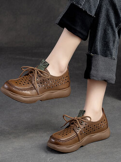 รองเท้าเท้าหนังวินเทจ 35 36 37 38 39 40