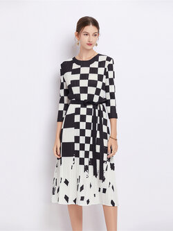 ชุดเดรสยาวสวยๆ ชุดเดรสยาวใส่สบาย ใส่ทำงาน มีขนาดS M L XL 2XL