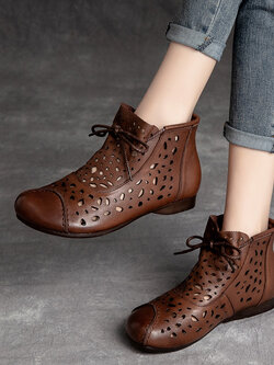 รองเท้าเท้าหนังวินเทจ 35 36 37 38 39 40