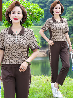 เสื้อผ้าผู้สูงอายุหญิง แฟชั่น เสื้อผ้าผู้หญิงวัย 60 มีขนาด XL-4XL