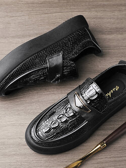 รองเท้าหนังผู้ชาย มีไซส์39-44 รองเท้าโลฟเฟอร์ชาย Slip-On Shoes มีขนาด39-44