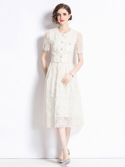 ชุดเดรสยาวสวยๆ ชุดเดรสยาวใส่สบาย ใส่ทำงาน มีขนาดS M L XL 2XL