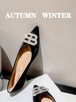 รองเท้าคัทชูผู้หญิงส้นเตี้ย ใส่สบาย มีขนาด35-43