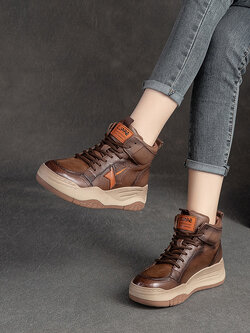 รองเท้าเท้าหนังวินเทจ 35 36 37 38 39 40