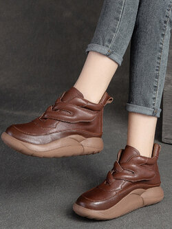 รองเท้าเท้าหนังวินเทจ 35 36 37 38 39 40