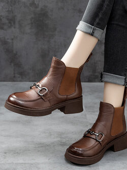 รองเท้าเท้าหนังวินเทจ 35 36 37 38 39 40