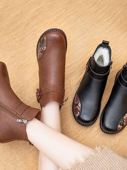 รองเท้าเท้าหนังวินเทจ 35 36 37 38 39 40