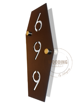 ป้ายบ้านเลขที่แผ่นเหล็กฉลุตัวหนังสือ(สามารถสั่งทำได้)