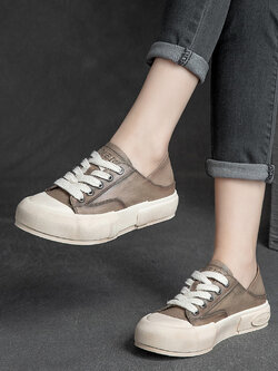 รองเท้าเท้าหนังวินเทจ 35 36 37 38 39 40