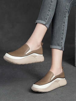 รองเท้าเท้าหนังวินเทจ 35 36 37 38 39 40