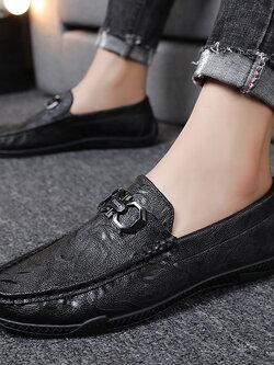 รองเท้าหนังผู้ชาย มีไซส์39-44 รองเท้าโลฟเฟอร์ชาย Slip-On Shoes มีขนาด39-44
