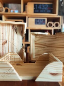 ถาดไม้สนขนาดA5 Set3