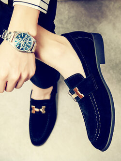 รองเท้าหนังผู้ชาย มีไซส์39-44 รองเท้าโลฟเฟอร์ชาย Slip-On Shoes มีขนาด39-44