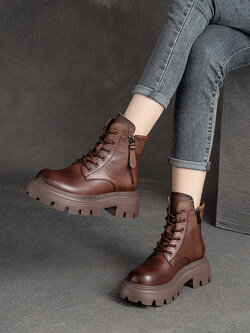 รองเท้าเท้าหนังวินเทจ 35 36 37 38 39 40