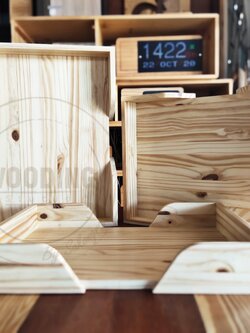 ถาดไม้สนขนาดA3 Set3