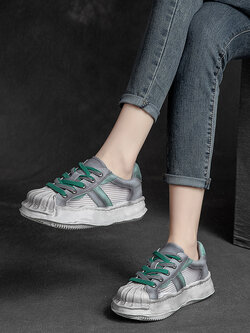 รองเท้าเท้าหนังวินเทจ 35 36 37 38 39 40