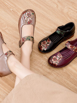 รองเท้าเท้าหนังวินเทจ 35 36 37 38 39 40