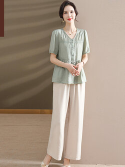 เสื้อผ้าผู้สูงอายุหญิง แฟชั่น เสื้อผ้าผู้หญิงวัย 60 มีขนาด XL-4XL