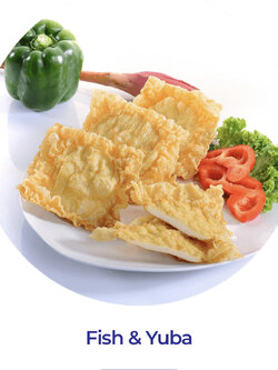 ฟองเต้าหู้ไส้ปลาสี่เหลี่ยม FISH AND YUBA EB 800G/PACK