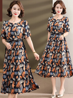 เสื้อผ้าผู้สูงอายุหญิง แฟชั่น เสื้อผ้าผู้หญิงวัย 60 มีขนาด XL-4XL