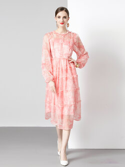 ชุดเดรสยาวสวยๆ ชุดเดรสยาวใส่สบาย ใส่ทำงาน มีขนาดS M L XL 2XL