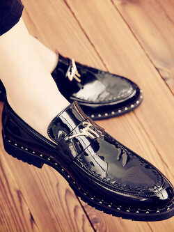 รองเท้าหนังผู้ชาย มีไซส์39-44 รองเท้าโลฟเฟอร์ชาย Slip-On Shoes มีขนาด39-44