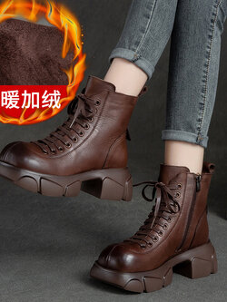 รองเท้าเท้าหนังวินเทจ 35 36 37 38 39 40