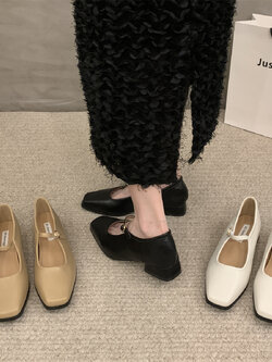 รองเท้าคัทชูผู้หญิงส้นเตี้ย ใส่สบาย มีขนาด35-43