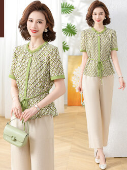 เสื้อผ้าผู้สูงอายุหญิง แฟชั่น เสื้อผ้าผู้หญิงวัย 60 มีขนาด XL-4XL