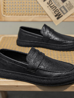 รองเท้าหนังผู้ชาย มีไซส์39-44 รองเท้าโลฟเฟอร์ชาย Slip-On Shoes มีขนาด39-44