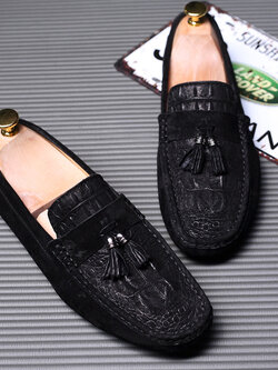 รองเท้าหนังผู้ชาย มีไซส์39-44 รองเท้าโลฟเฟอร์ชาย Slip-On Shoes มีขนาด39-44