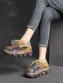 รองเท้าเท้าหนังวินเทจ 35 36 37 38 39 40