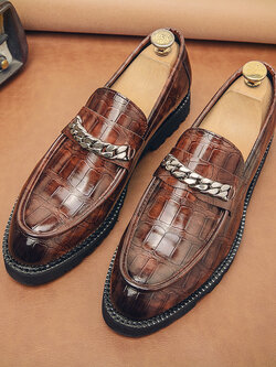 รองเท้าหนังผู้ชาย มีไซส์39-44 รองเท้าโลฟเฟอร์ชาย Slip-On Shoes มีขนาด39-44