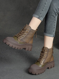 รองเท้าเท้าหนังวินเทจ 35 36 37 38 39 40