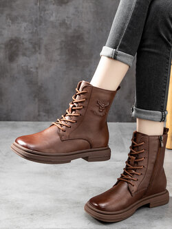 รองเท้าเท้าหนังวินเทจ 35 36 37 38 39 40