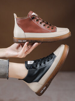 รองเท้าเท้าหนังวินเทจ 35 36 37 38 39 40