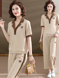 เสื้อผ้าผู้สูงอายุหญิง แฟชั่น เสื้อผ้าผู้หญิงวัย 60 มีขนาด XL-4XL