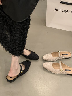 รองเท้าคัทชูผู้หญิงส้นเตี้ย ใส่สบาย มีขนาด35-43