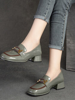 รองเท้าเท้าหนังวินเทจ 35 36 37 38 39 40