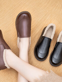 รองเท้าเท้าหนังวินเทจ 35 36 37 38 39 40