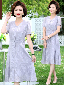 เสื้อผ้าผู้สูงอายุหญิง แฟชั่น เสื้อผ้าผู้หญิงวัย 60 มีขนาด XL-4XL