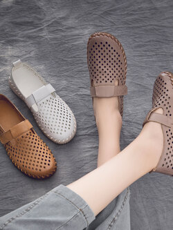 รองเท้าเท้าหนังวินเทจ 35 36 37 38 39 40