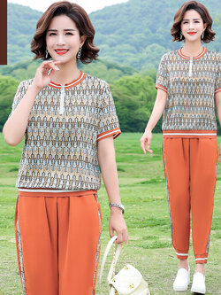 เสื้อผ้าผู้สูงอายุหญิง แฟชั่น เสื้อผ้าผู้หญิงวัย 60 มีขนาด XL-4XL