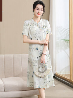 เสื้อผ้าผู้สูงอายุหญิง แฟชั่น เสื้อผ้าผู้หญิงวัย 60 มีขนาด XL-4XL